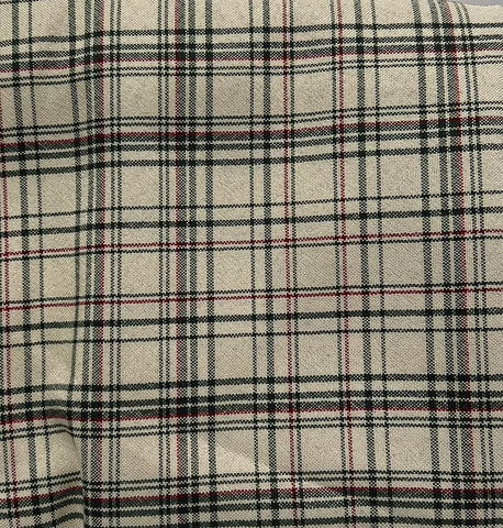 Table Cloth- Winter Plaid- Cream, Green and Red