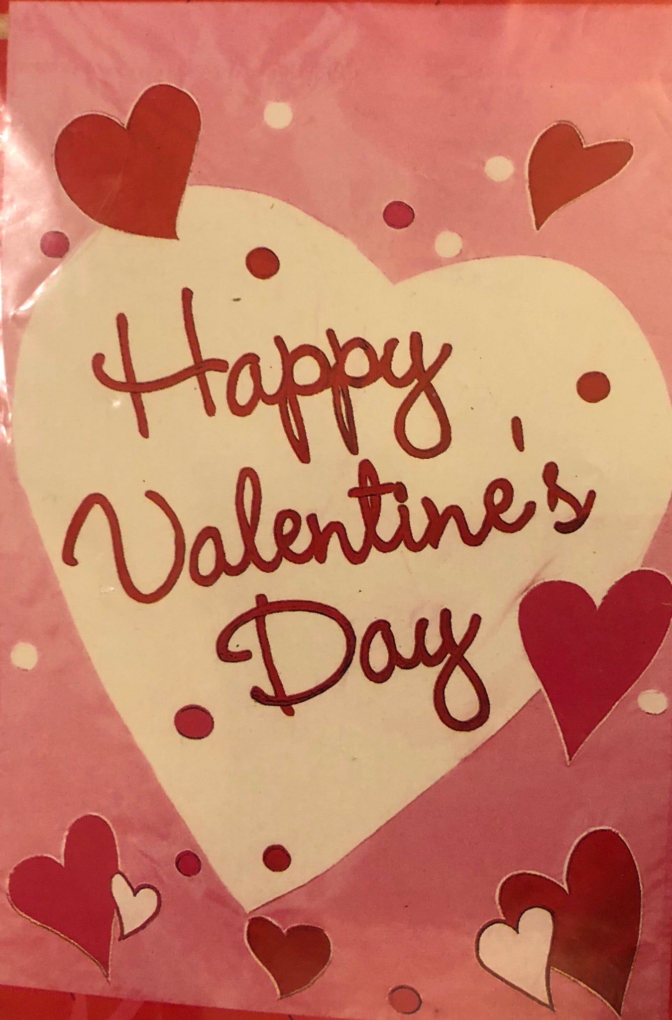 Happy Valentine's Day -Large Flag