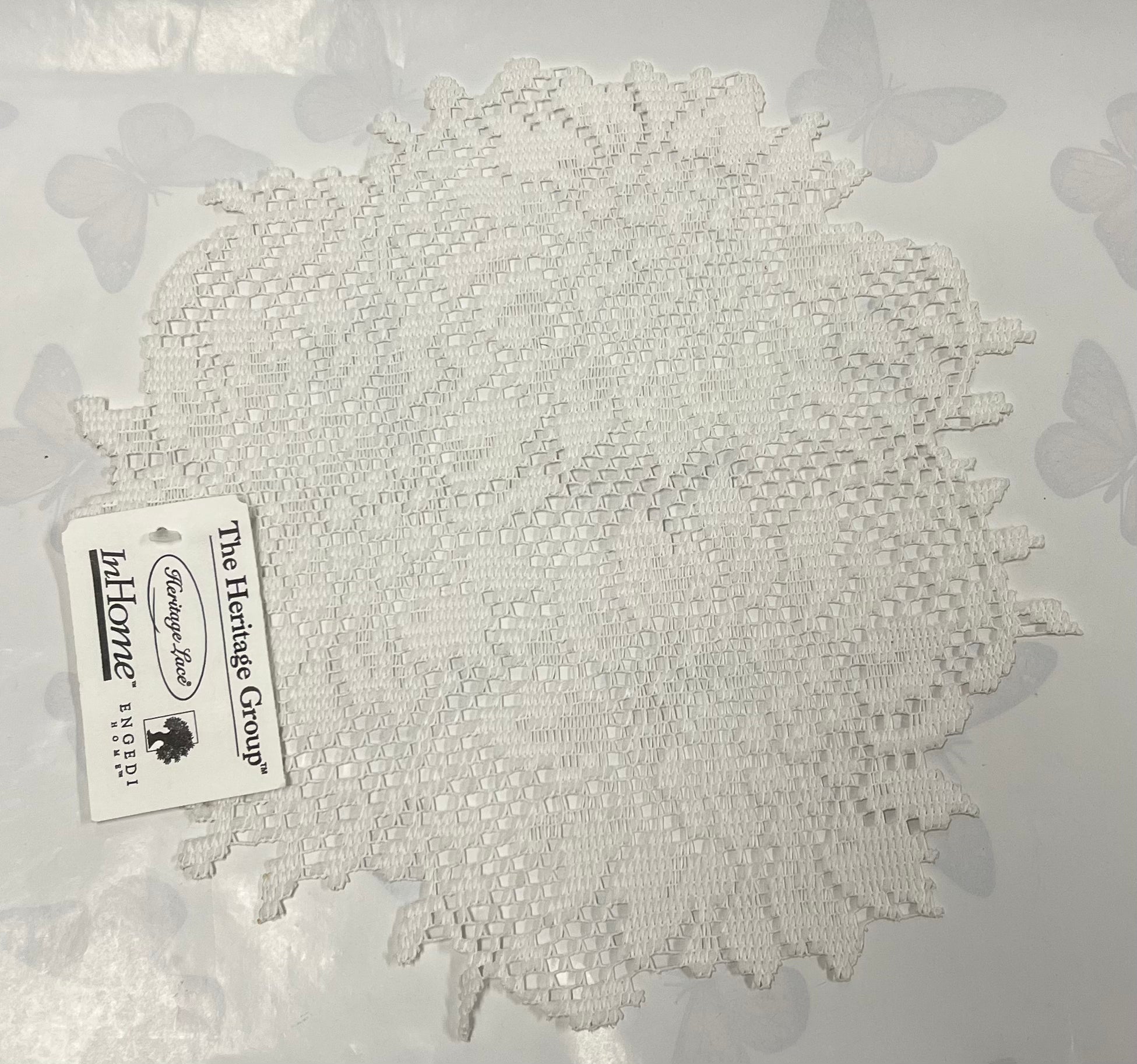 Doily -Sunflower -White