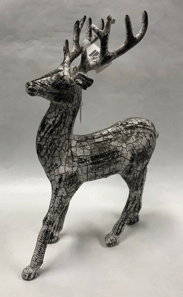 Crackle Deer Figurine