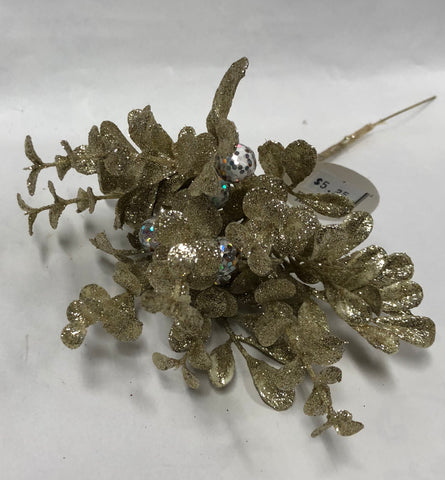 Glittered Huckleberry Pick - Champagne