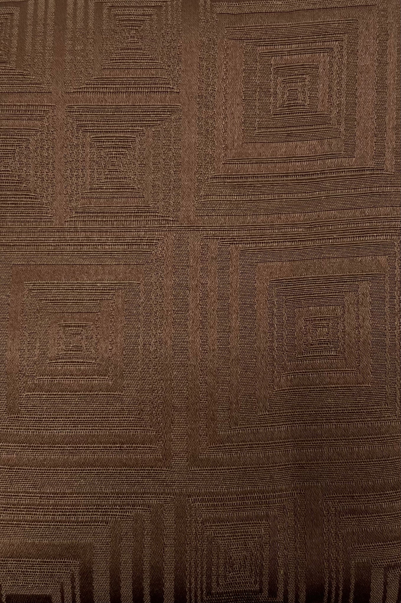 Table Cloth -Infinity Square -Chocolate Brown