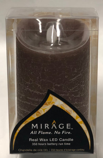 Mirage -Battery Candle -Acorn Brown