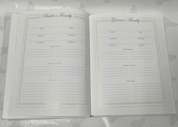Embellished Wedding Record Book -Elegance Collection