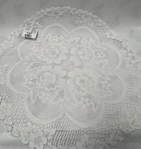 Doily -Victorian Rose -White
