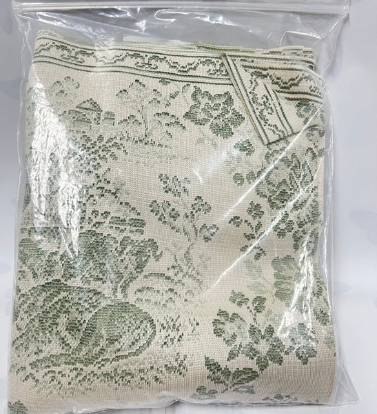 Mantle Scarf -Les Fleurs -Sage/Cafe