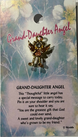 Grand-Daughter Angel Pin