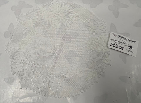 Doily -Winter Green -White