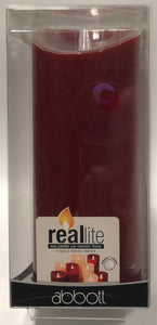 Reallite -Battery Candle -Red  9”