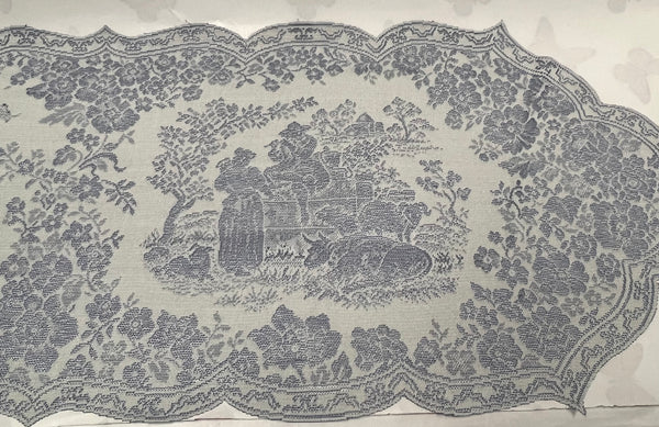 Runner -Les Fleurs -Blue/Ivory