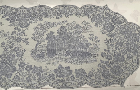 Runner -Les Fleurs -Blue/Ivory