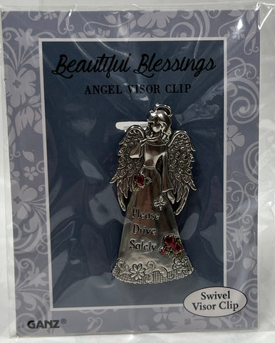 “Please Drive Safely”- Angel Visor Clip