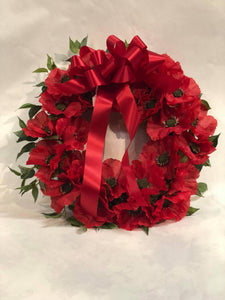Artificial Poppy Wreath -Style 3