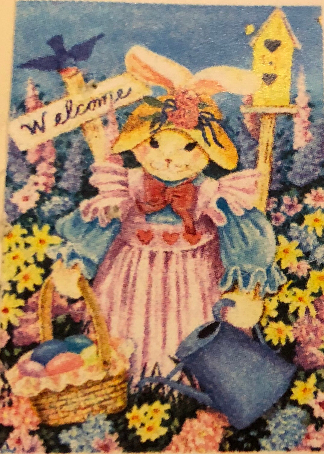 Garden Bunny- Large Flag