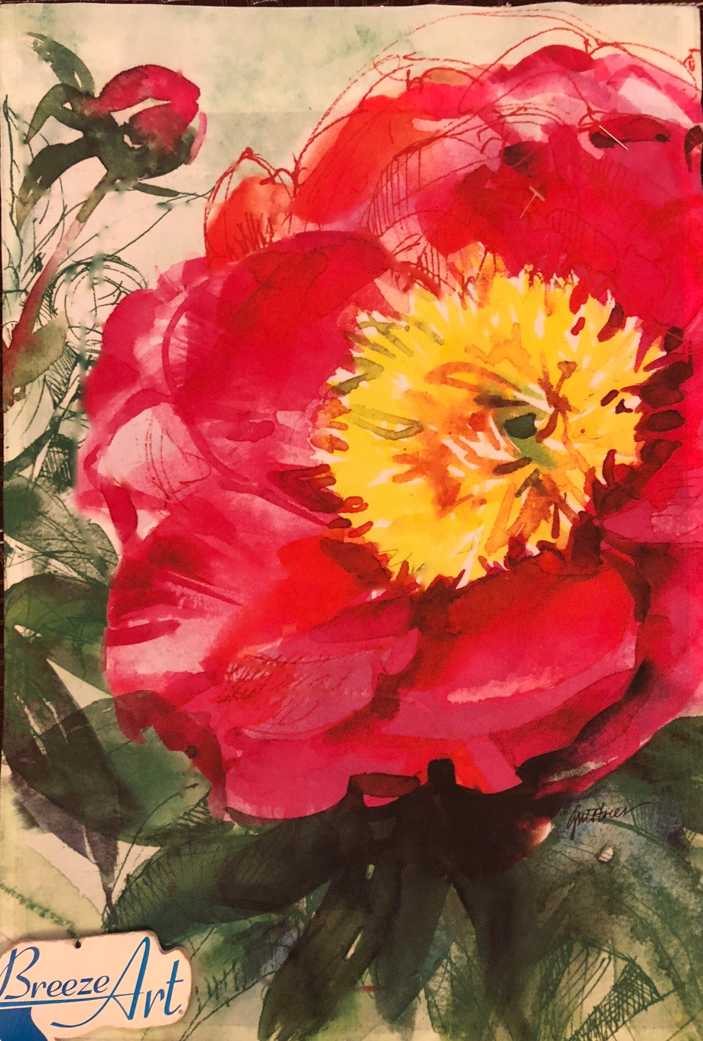 Peony -Small Flag