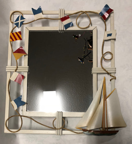 Metal Sailboat Mirror