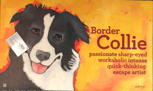 Dog Breed Mat "Border Collie" -Large