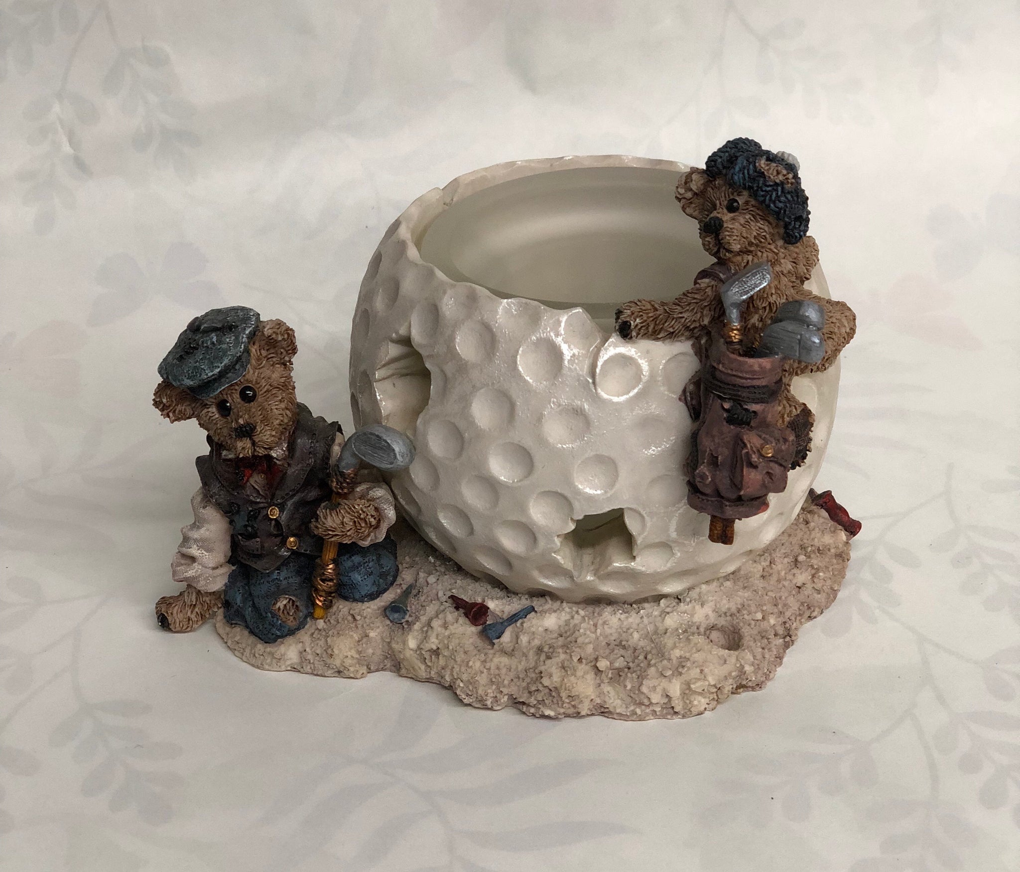 Sebastian and Nicholas... The Lost Ball -Boyd's Bear -Candle Holder