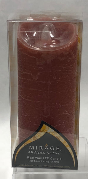 Mirage -Battery Candle -Rust Orange