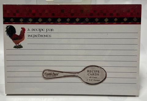 Recipe Cards -Chanticleer