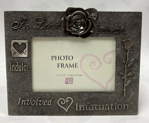 In Love Metal Picture Frame