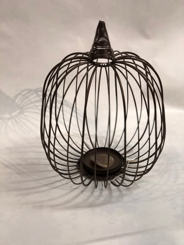 Wire Pumpkin Candle Holder