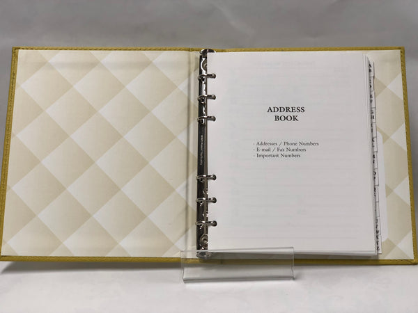 My Address Book -Yellow
