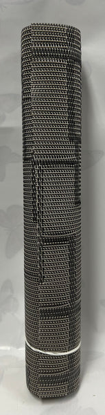 Woven Vinyl Table Runner -Grey and Black