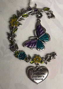Butterfly Ornament -Grandma
