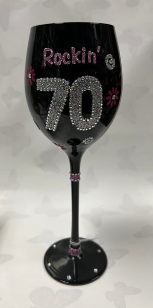 Rockin’ 70 Wine Glass