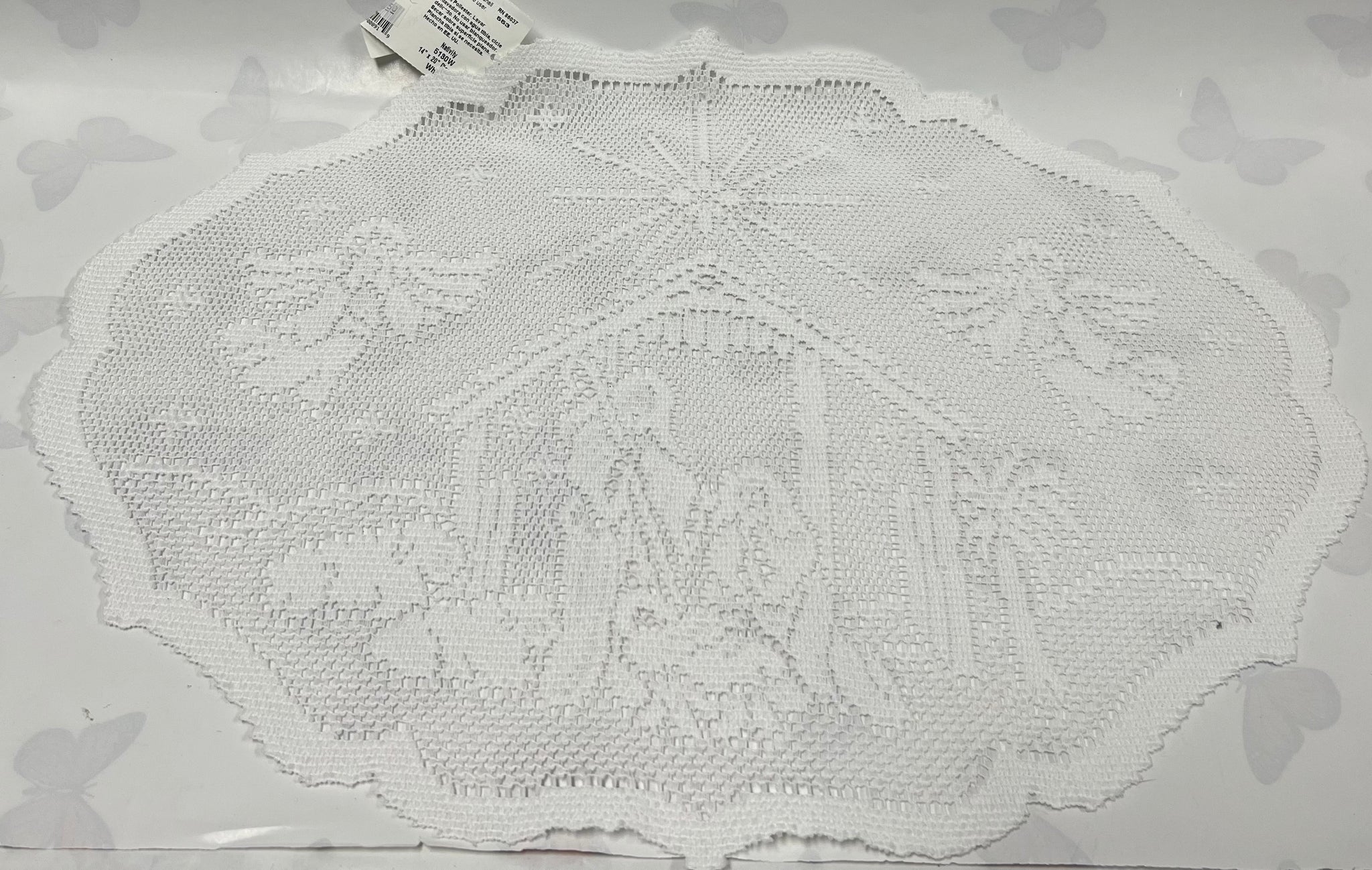 Placemat -Nativity -White