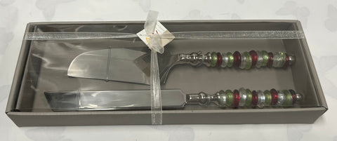 Metal Cake Knife & Server Set