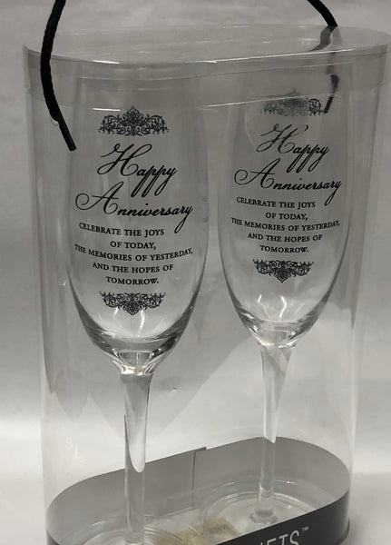 Anniversary Champagne Flute Set