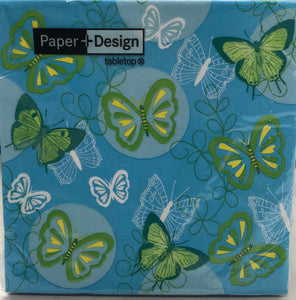 Luncheon Napkin- Farfalle -Turquoise