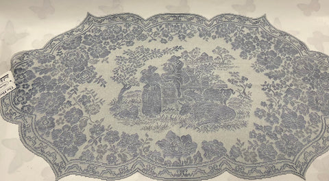 Runner -Les Fleurs -Blue/Ivory