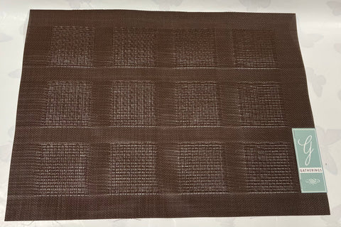 Dark Brown Woven Placemat