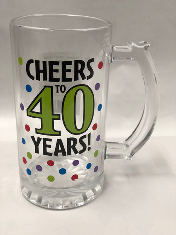 40 Years Beer Mug