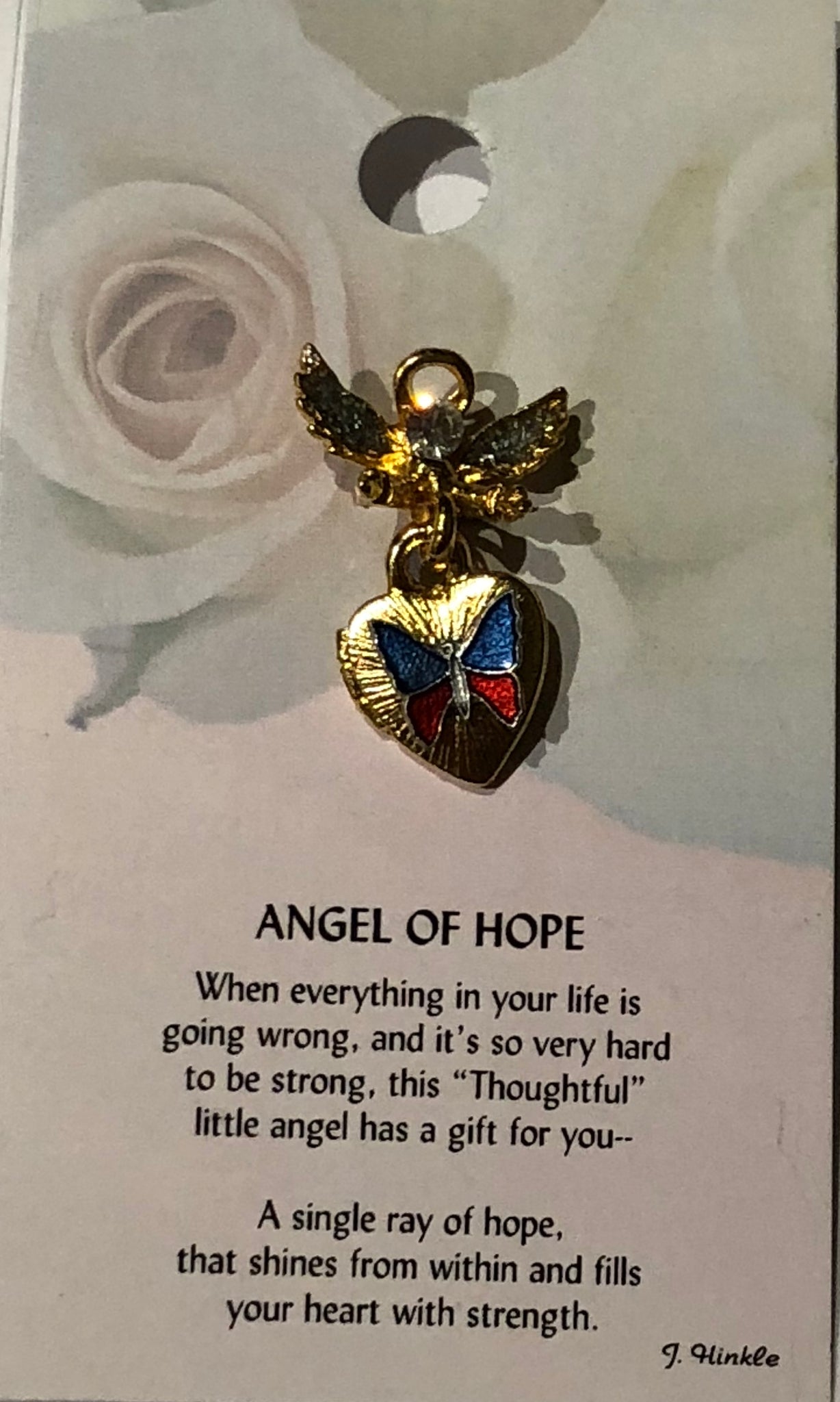 Angel Of Hope Pin -Blue/ Red