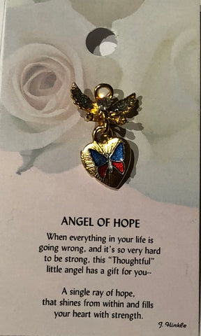 Angel Of Hope Pin -Blue/ Red