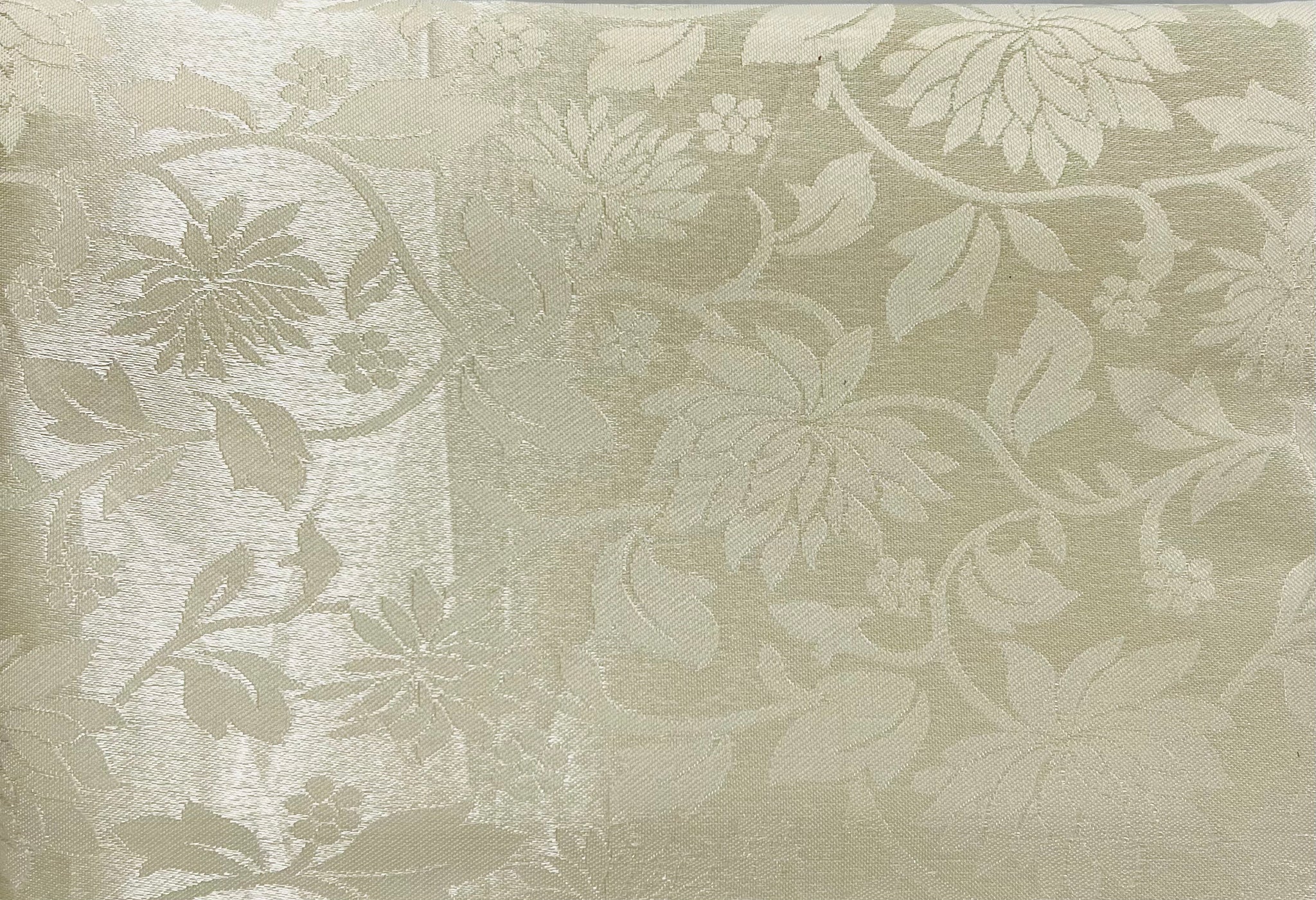 Table Cloth- Floral- Cream/ Ivory