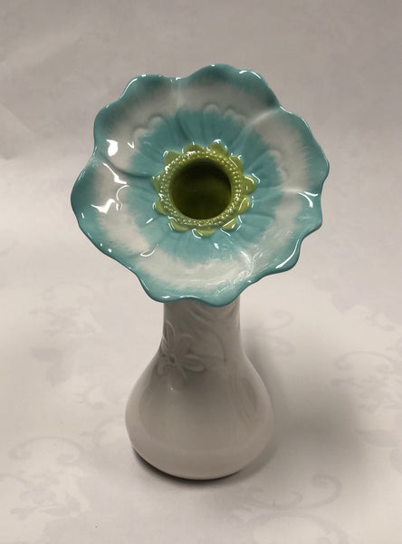Flower Shaped Vase -Blue
