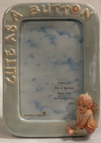 Boyd's Bear Picture Frame -Cute As A Button