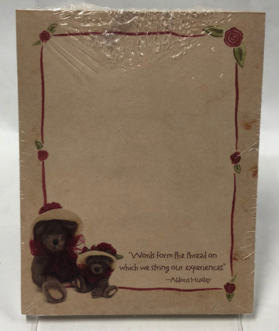 Boyd’s Bear Mini Memo Pad- Auntie Lavonne And Ginnie Higgenthorpe’s