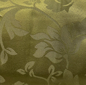 Table Cloth -Crystal Damask- Olive Green