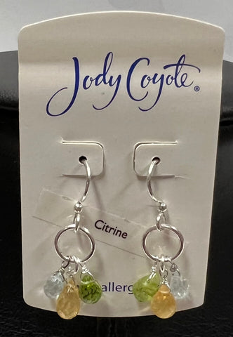 Earrings -Citrine