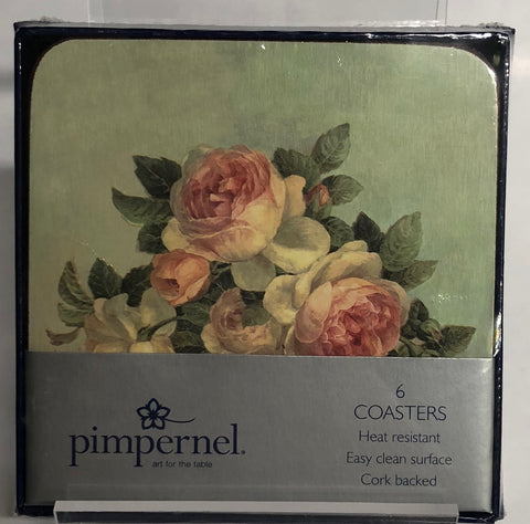 Antique Roses Coaster Set