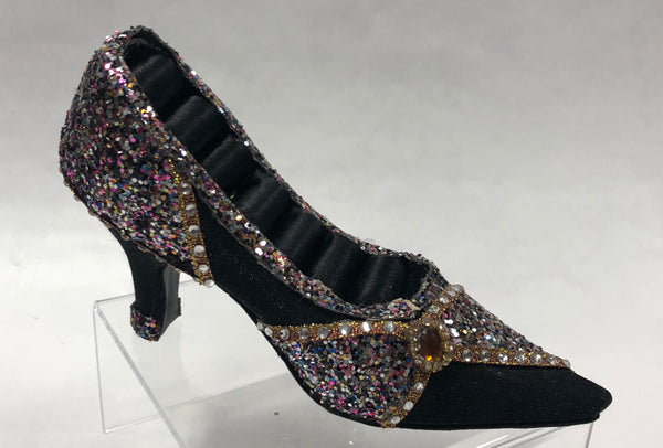 Ring Holder -Black/ Glitter