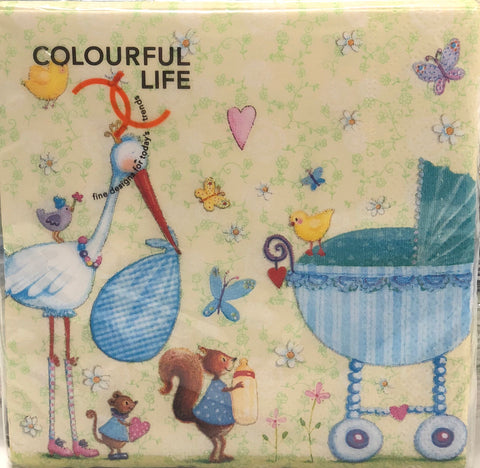 Cocktail Napkin- Welcome Baby