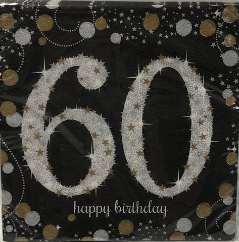 Cocktail Napkin- Sparkling Celebration 60