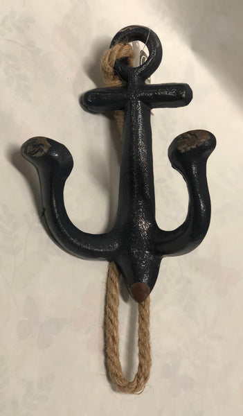 Cast Iron Anchor -Blue